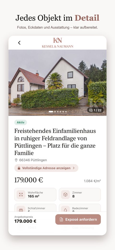 Exposé mit allen Eckdaten