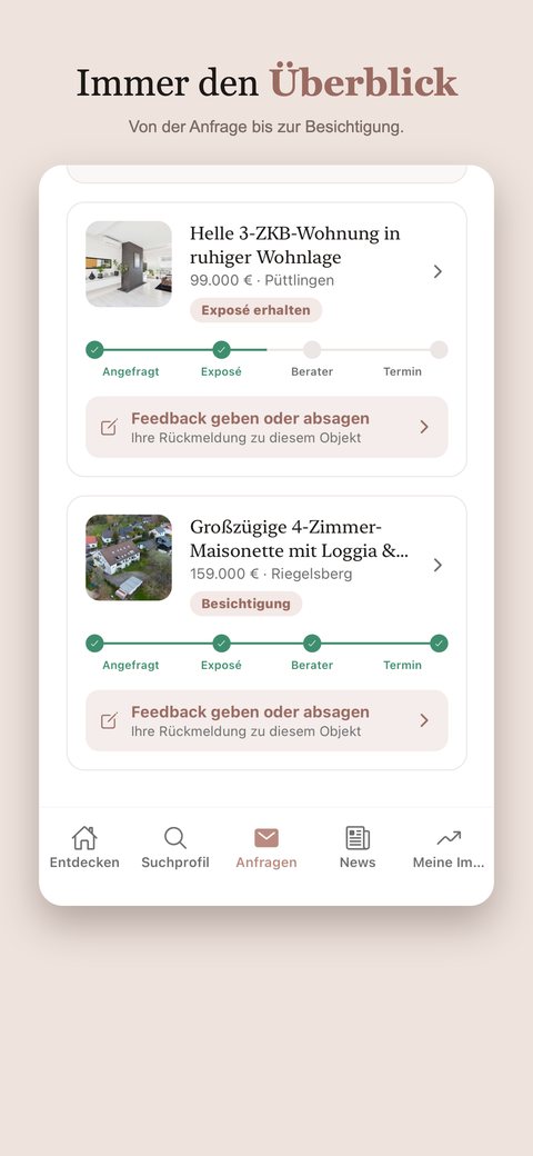 Ihre Anfragen im Blick